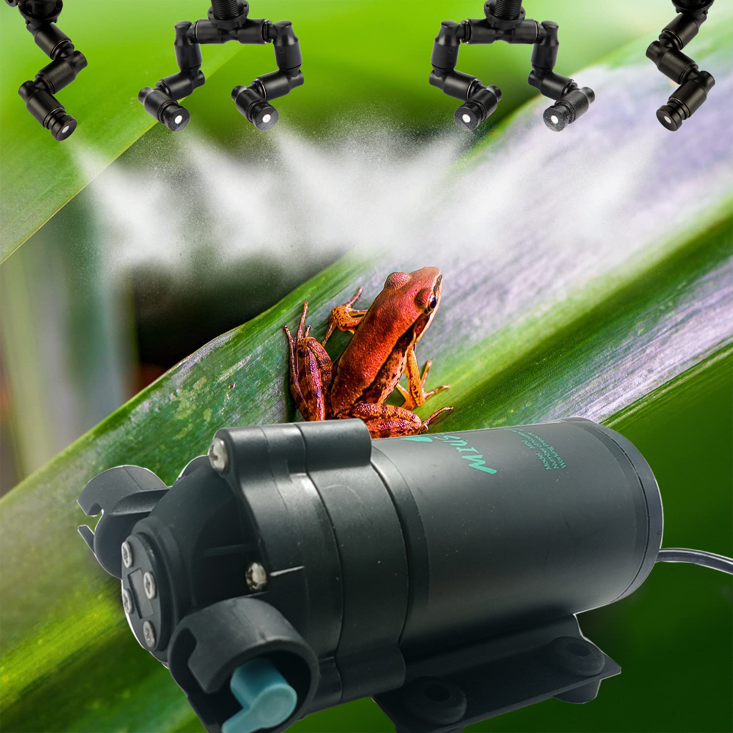 Terrarium Fogger Ultrasonic - Reptile Fogger Mist System 360 Rainforest