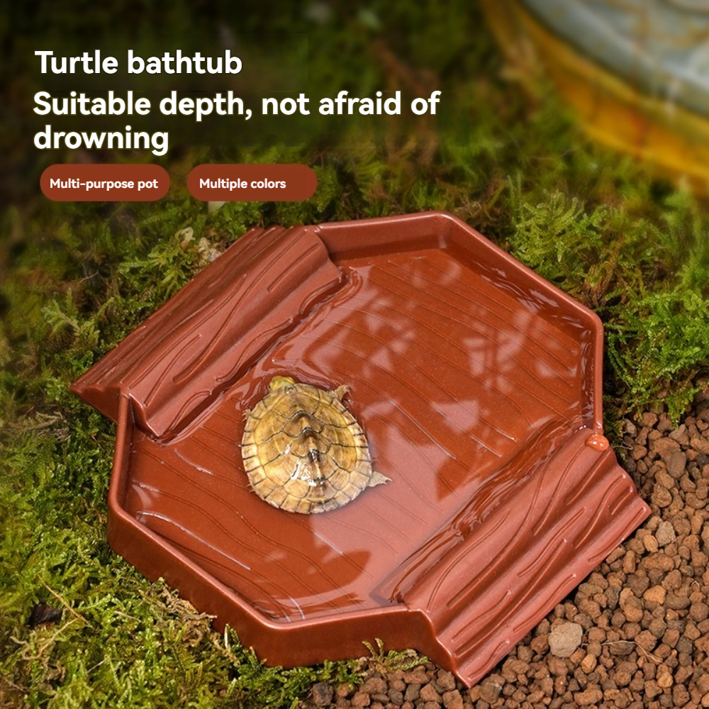 Yellow edge turtle bath basin  - Water Dish Reptile のレビューと価格