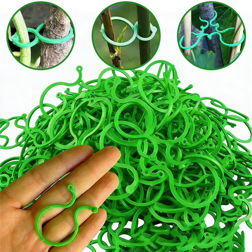 100 Pcs Plant Support Clips He - Vine Climbing Plastic のレビューと価格