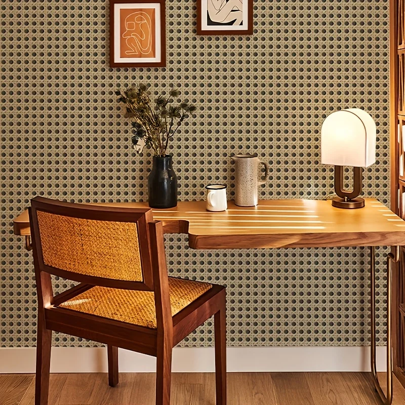 45cm Retro Rattan Pattern Self - Pvc Panel Background のレビューと価格