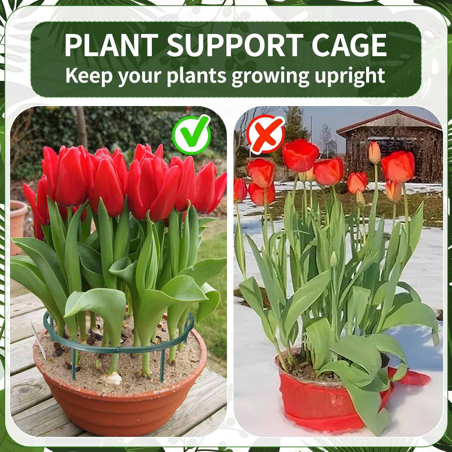1/16pcs Plant Support Stake Fl - Vine Climbing Plastic のレビューと価格
