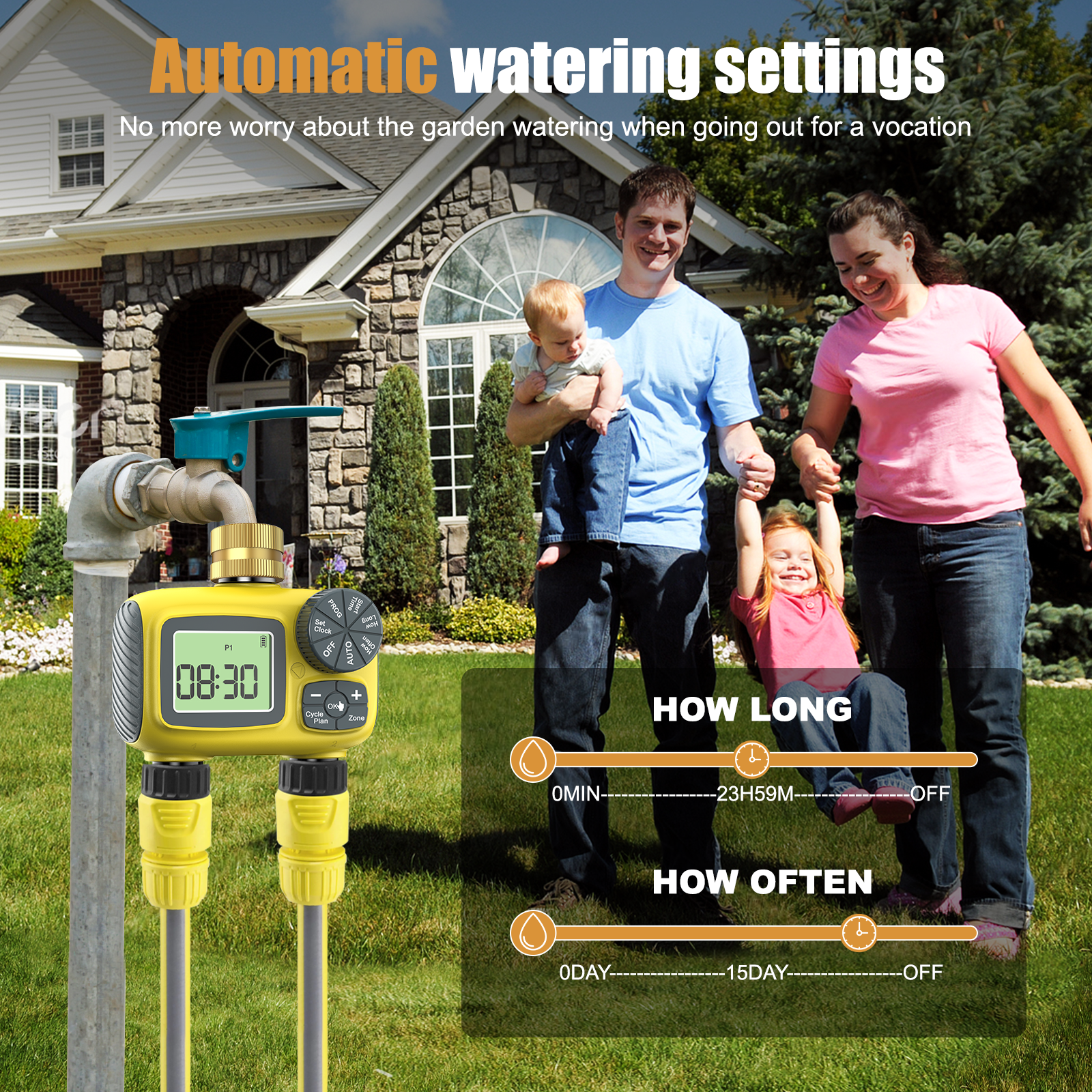 Insoma Smart Water Timer Dual  - Timer Dual Outlet のレビューと価格