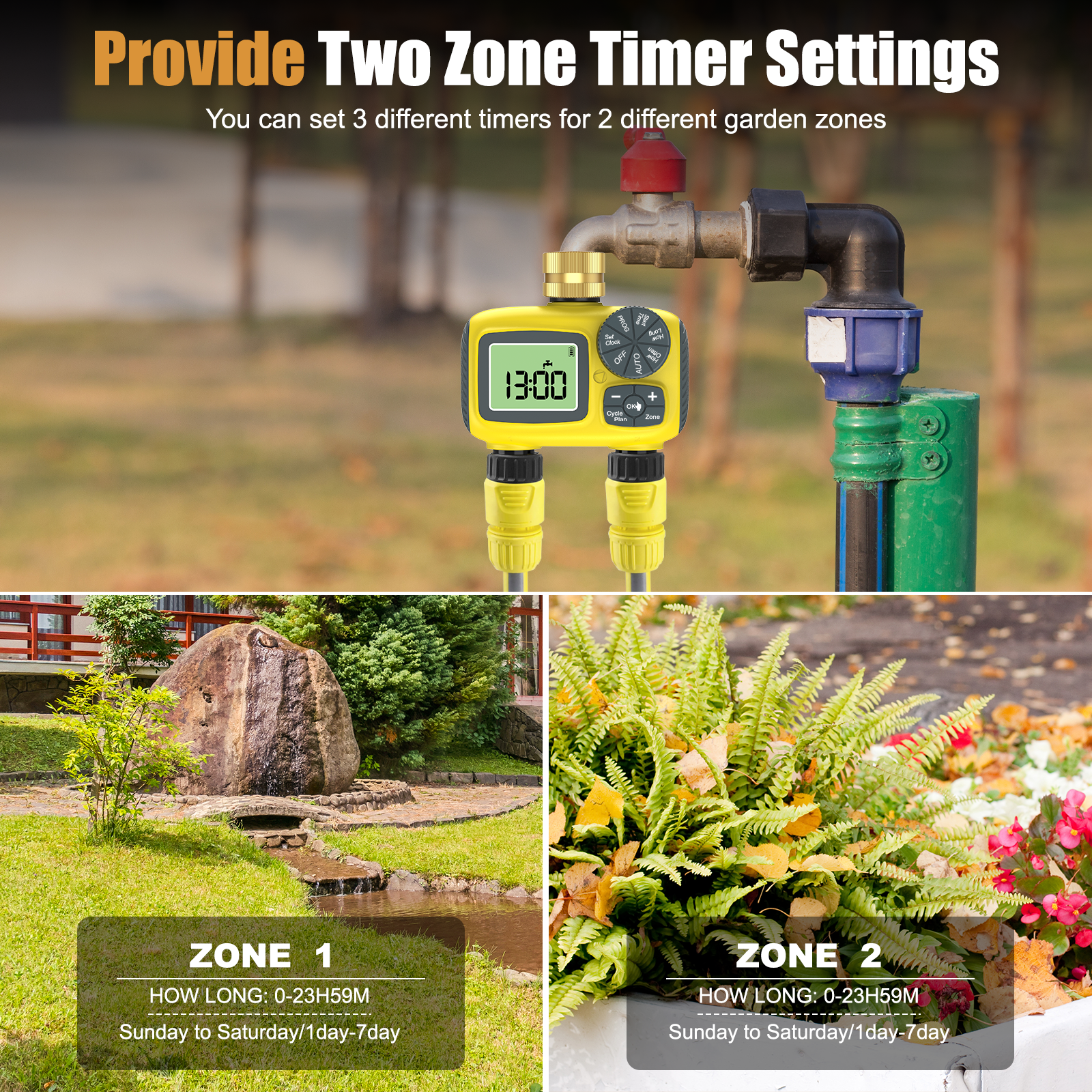 Insoma Smart Water Timer Dual  - Timer Dual Outlet のレビューと価格