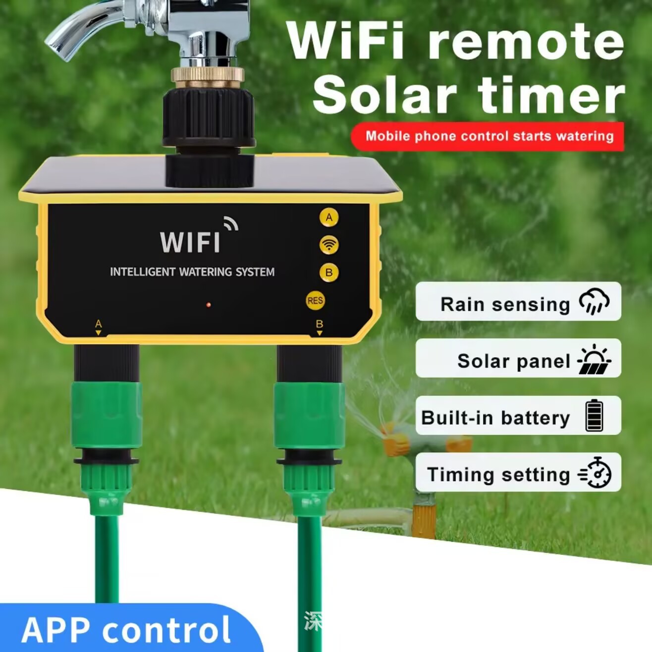 Tuya WiFi Solar Water Valve Ir - Timer Dual Outlet のレビューと価格