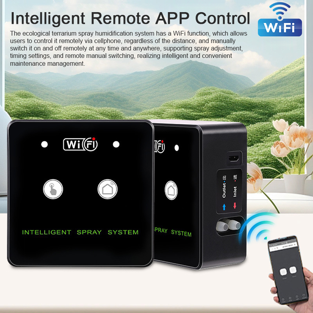 360° Rotatable Wifi Rainforest - Terrarium Fogger Ultrasonic のレビューと価格