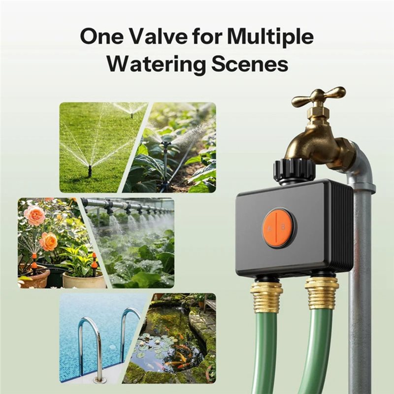 ABRU-Zigbee 3.0 Smart Water Va - Timer Dual Outlet のレビューと価格