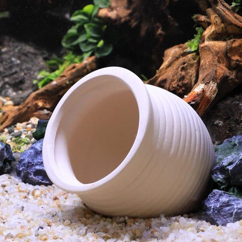Ceramics Jar Fish Tank Decorat - Hide Cave Ceramic のレビューと価格