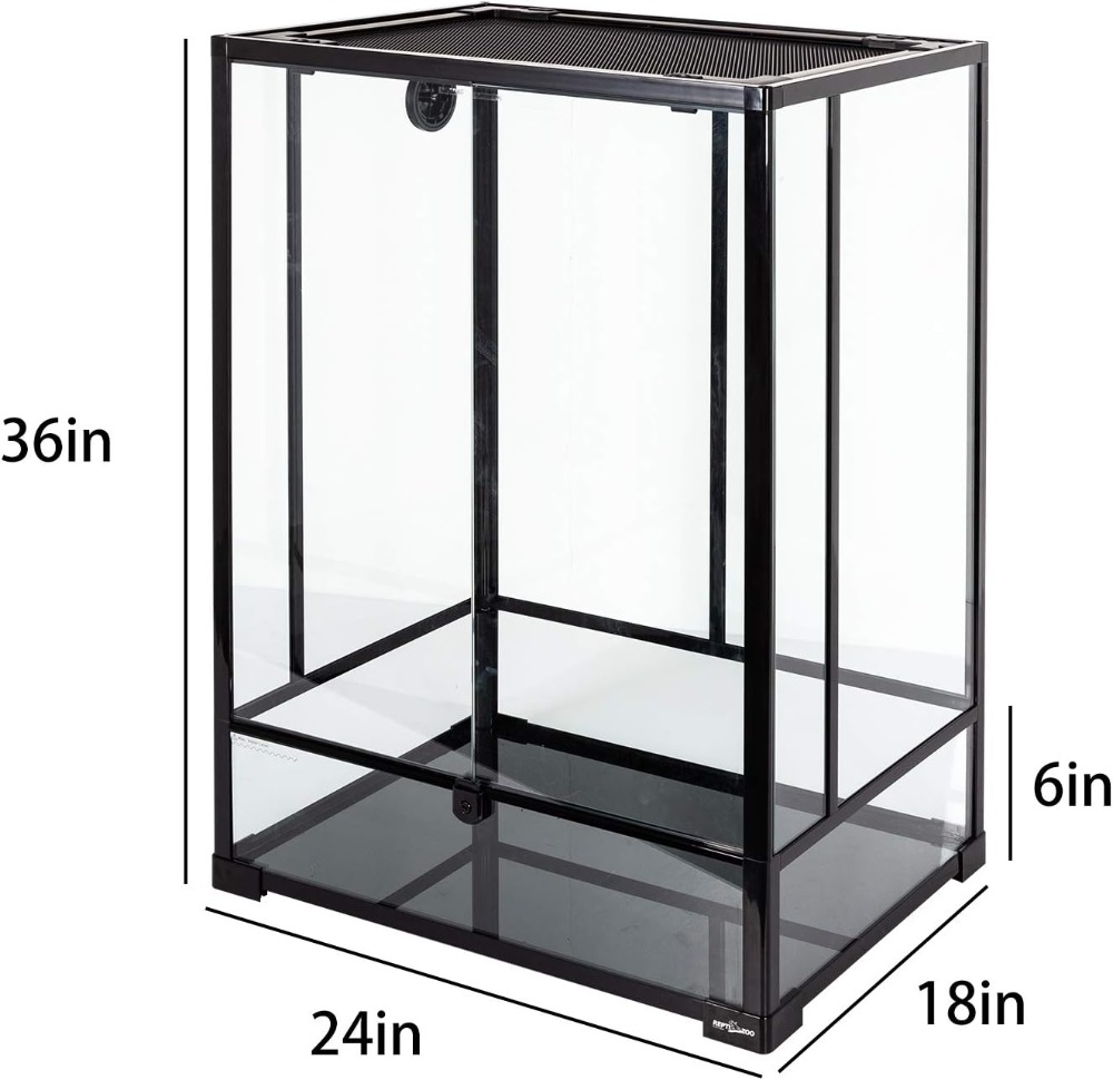 67 Gallon Tall Glass Terrarium - Glass Door Hinge のレビューと価格
