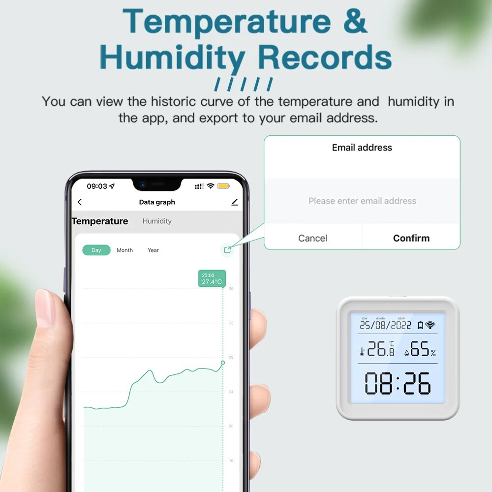Tuya New WiFi Temperature Humi - Digital Hygrometer Probe のレビューと価格