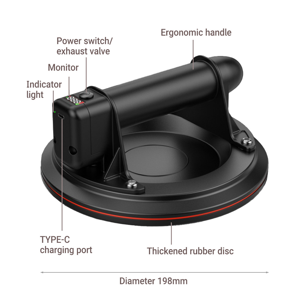 8Inch Electric Vacuum Suction  - Ceramic Tile Floor のレビューと価格