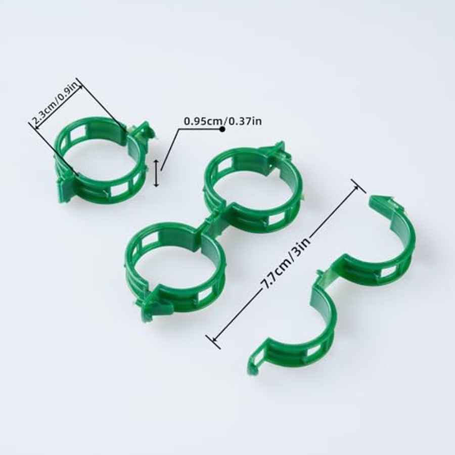 100 Pcs Plant Support Clips Pl - Vine Climbing Plastic のレビューと価格