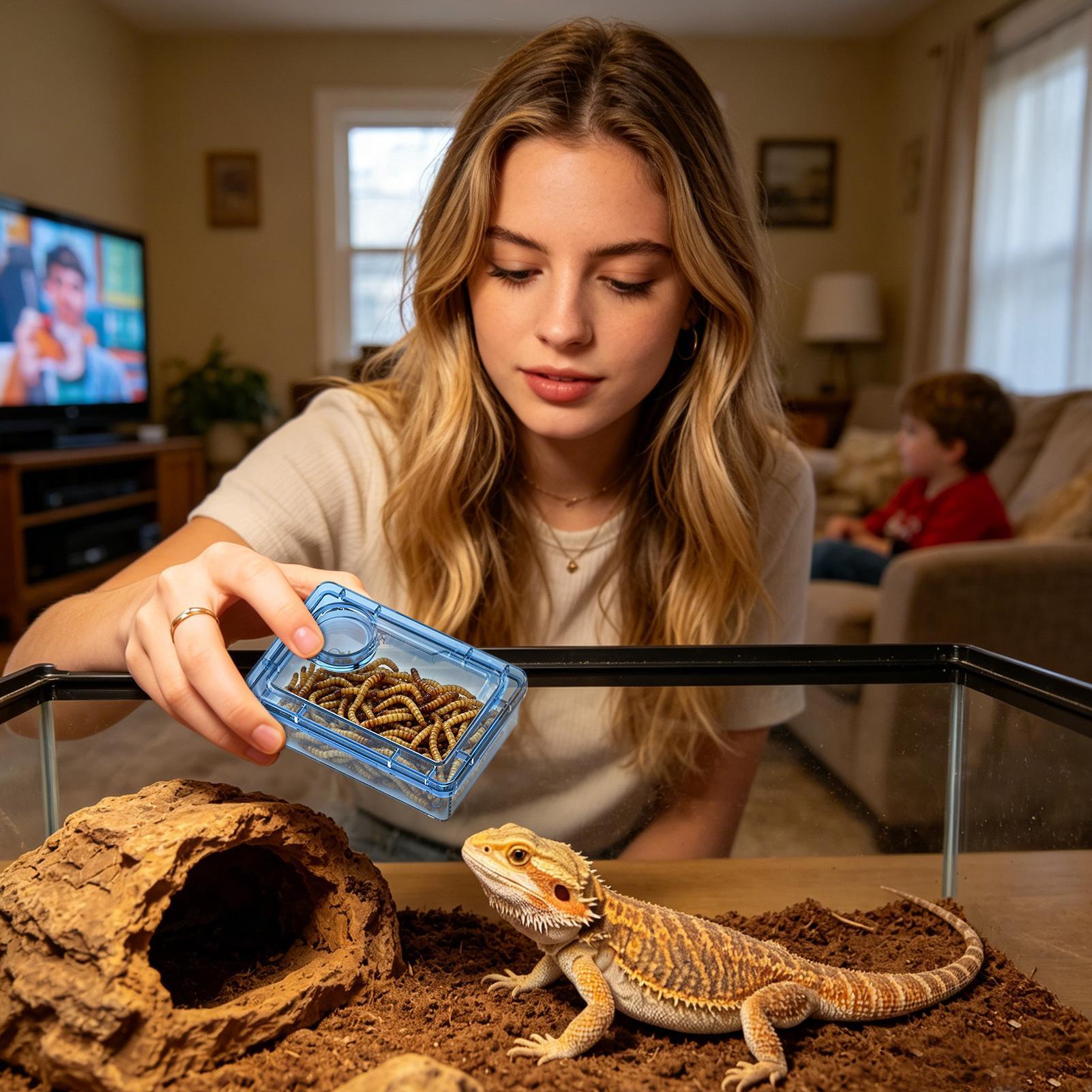 Reptile Escape Proof Feeding D - Calcium Powder Reptile のレビューと価格