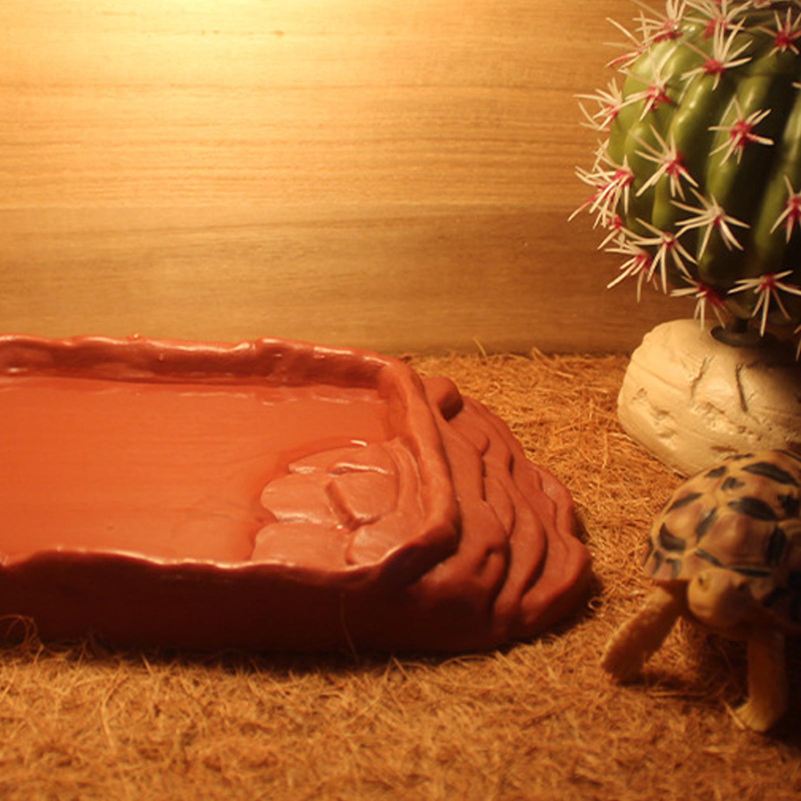Turtle Water Dish With Anti-Sl - Water Dish Reptile のレビューと価格
