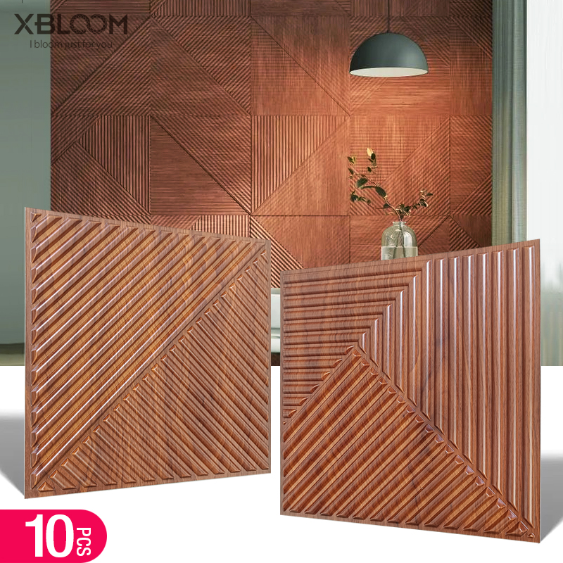 10pcs 30x30cm 3D Art Wall Pane - Pvc Panel Background のレビューと価格