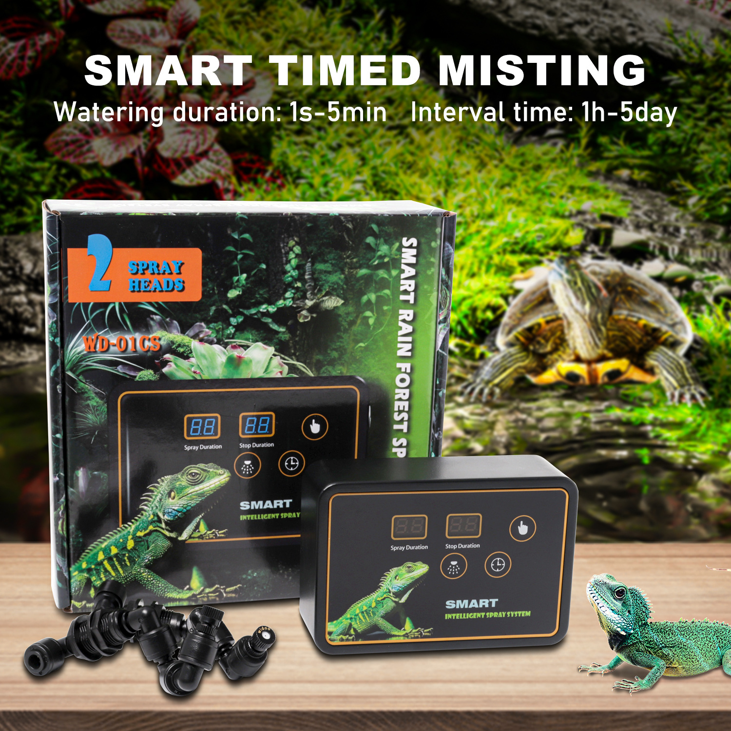 Automatic Reptile Spray System - Terrarium Fogger Ultrasonic のレビューと価格