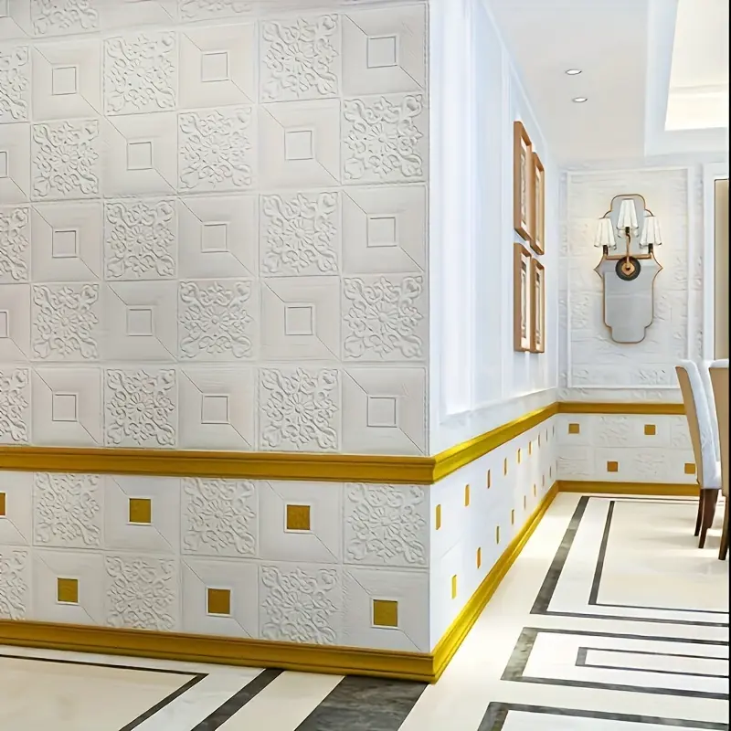 3D wallpaper room decoration w - Pvc Panel Background のレビューと価格