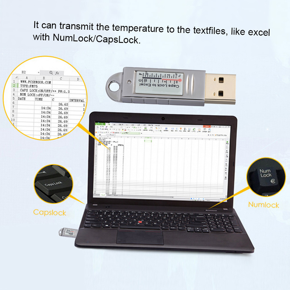 PCsensor USB Thermometer Hygro - Digital Hygrometer Probe のレビューと価格