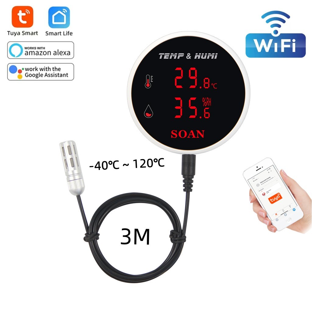 Tuya WiFi Temperature Humidity - Digital Hygrometer Probe のレビューと価格