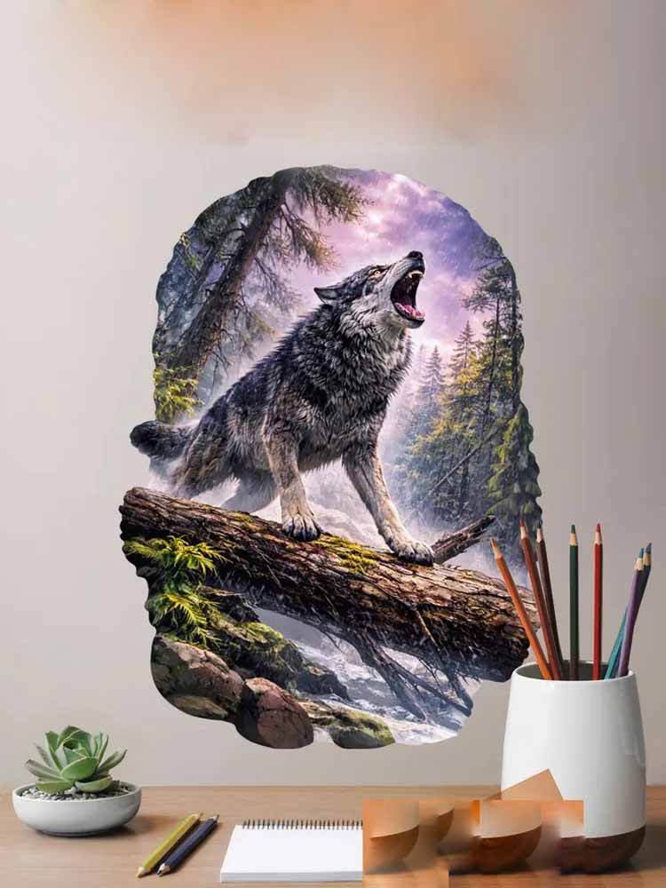 Wild Timberwolves Pattern Wall - Pvc Panel Background のレビューと価格
