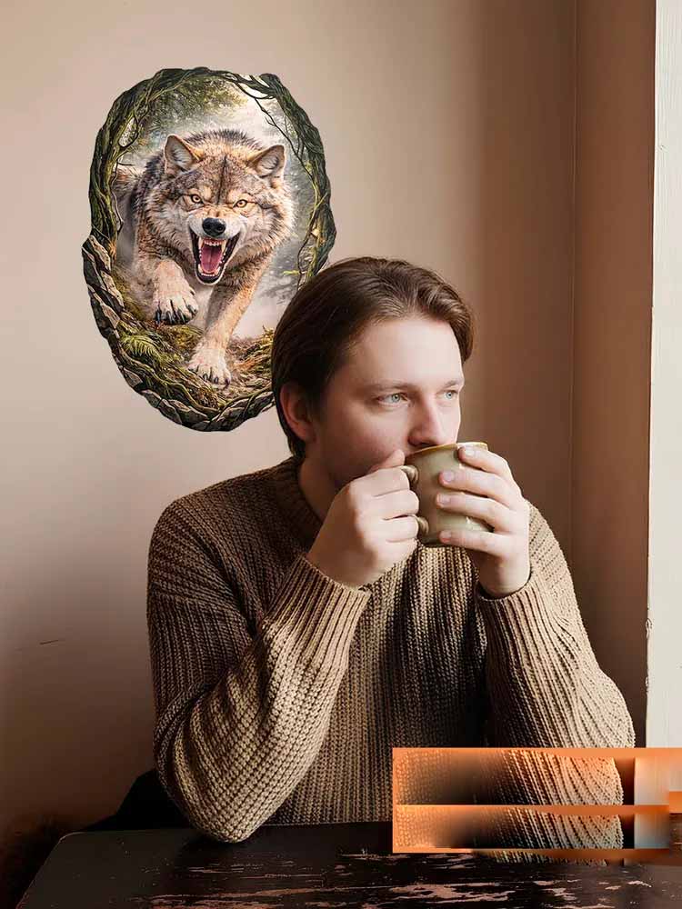 Wild Timberwolves Pattern Wall - Pvc Panel Background のレビューと価格